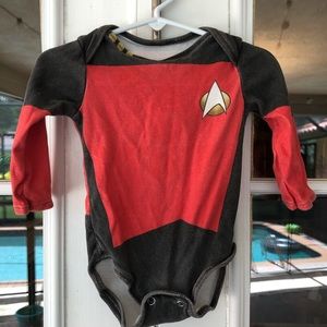 Halloween Star Trek Baby Captain Onesie